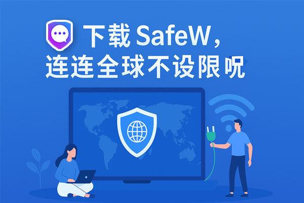 下载 SafeW，连接全球不设限